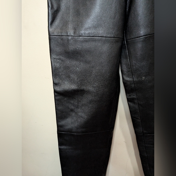 Le Baz Vintage Black Leather Pants - Picture 5 of 15